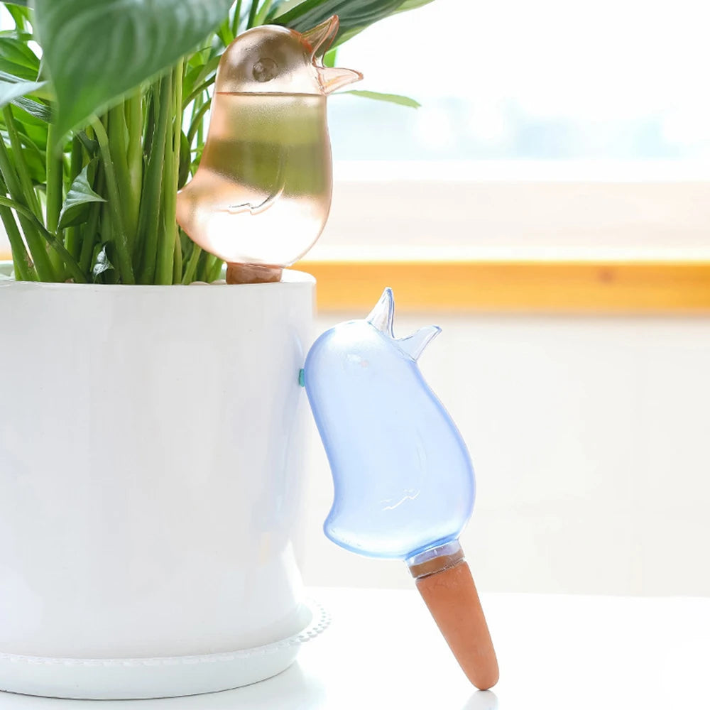Automatic Plant Watering Bird Drop Irrigation Garden Home Use Percolator Drip Feeder for Potted Plants Qme