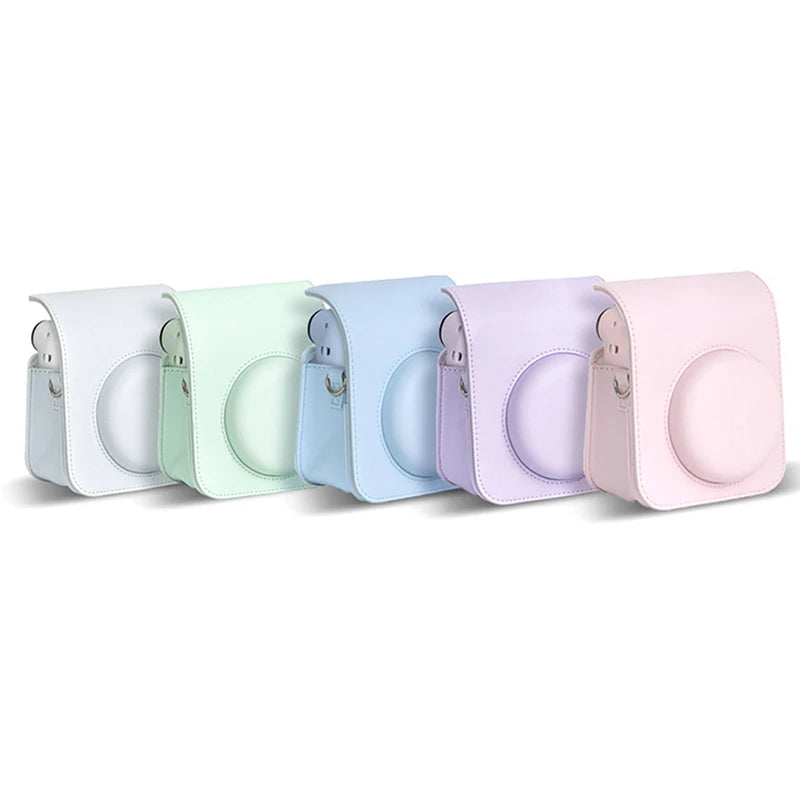 Instax Mini 12 Camera Case PU Soft Protective Trave Bag Film Shoulder Qme