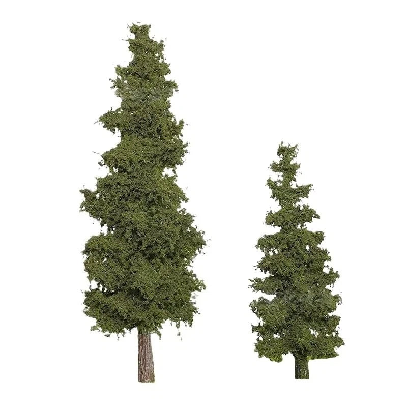 14/21cm Miniature Pine Tree Model Realistic Model Trees For DioramaTrain Layout Fairy Garden Architectural Landscape Decor Qme