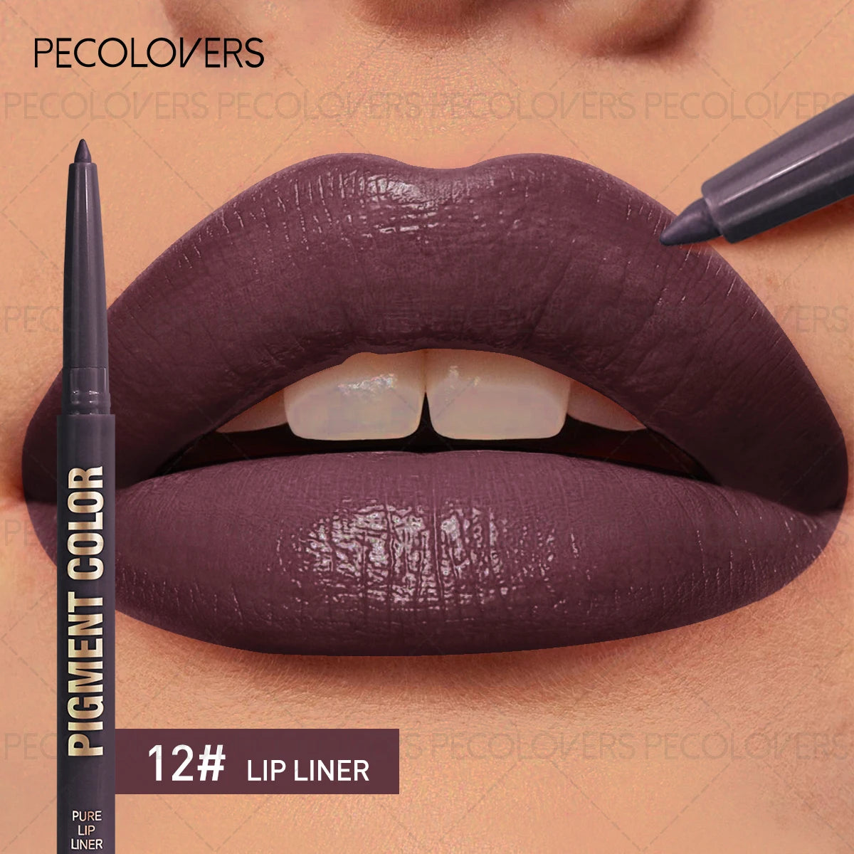 Matte Lip Liner Lipstick Pen Waterproof Long-lasting Non-sticky Qme 12