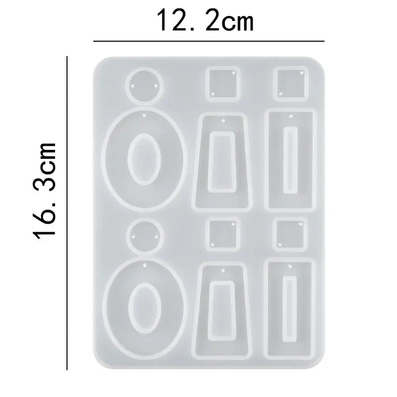 30 Styles Silicone Earring Pendant Resin Molds Jewelry Making Casting