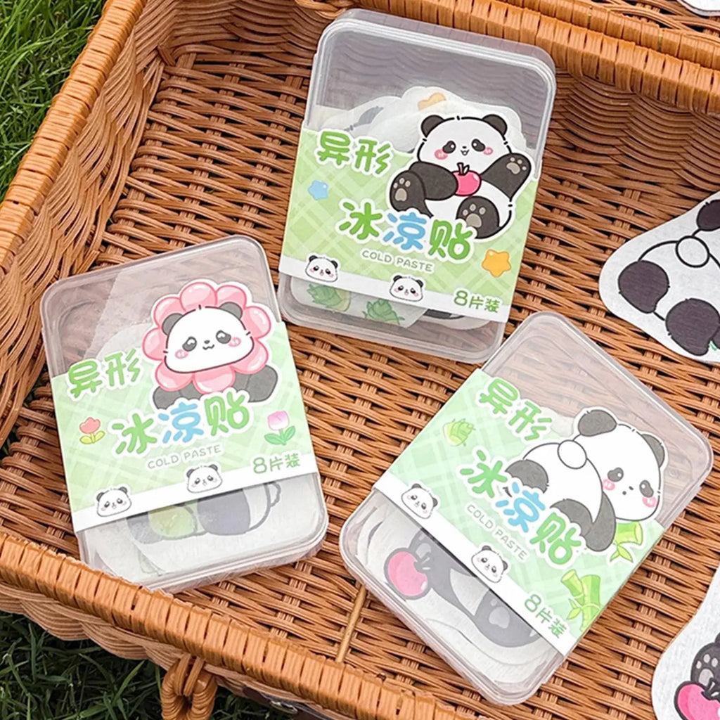 NEW Cool Patches 8-Piece Instant Summer Long Lasting Kids Ice Pack Headache Patches For Home Office Outdoor Travel Sports Hiking Qme