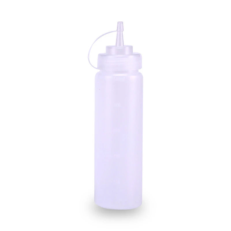 500 ML Plastic Pointed Mouth Squeeze Type Sauce Bottle Made Environmentally Friendly Materials Clean Dustproof Seasoning Bottles Qme