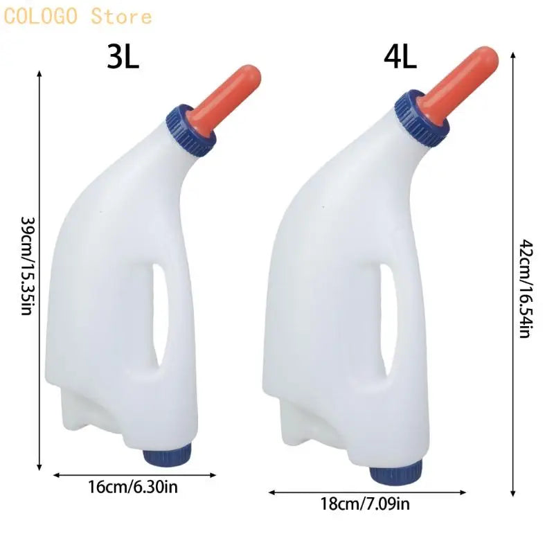 Regulable Flows Calf Milk Feeders Bottle Ergonomic Handle Feeding Qme