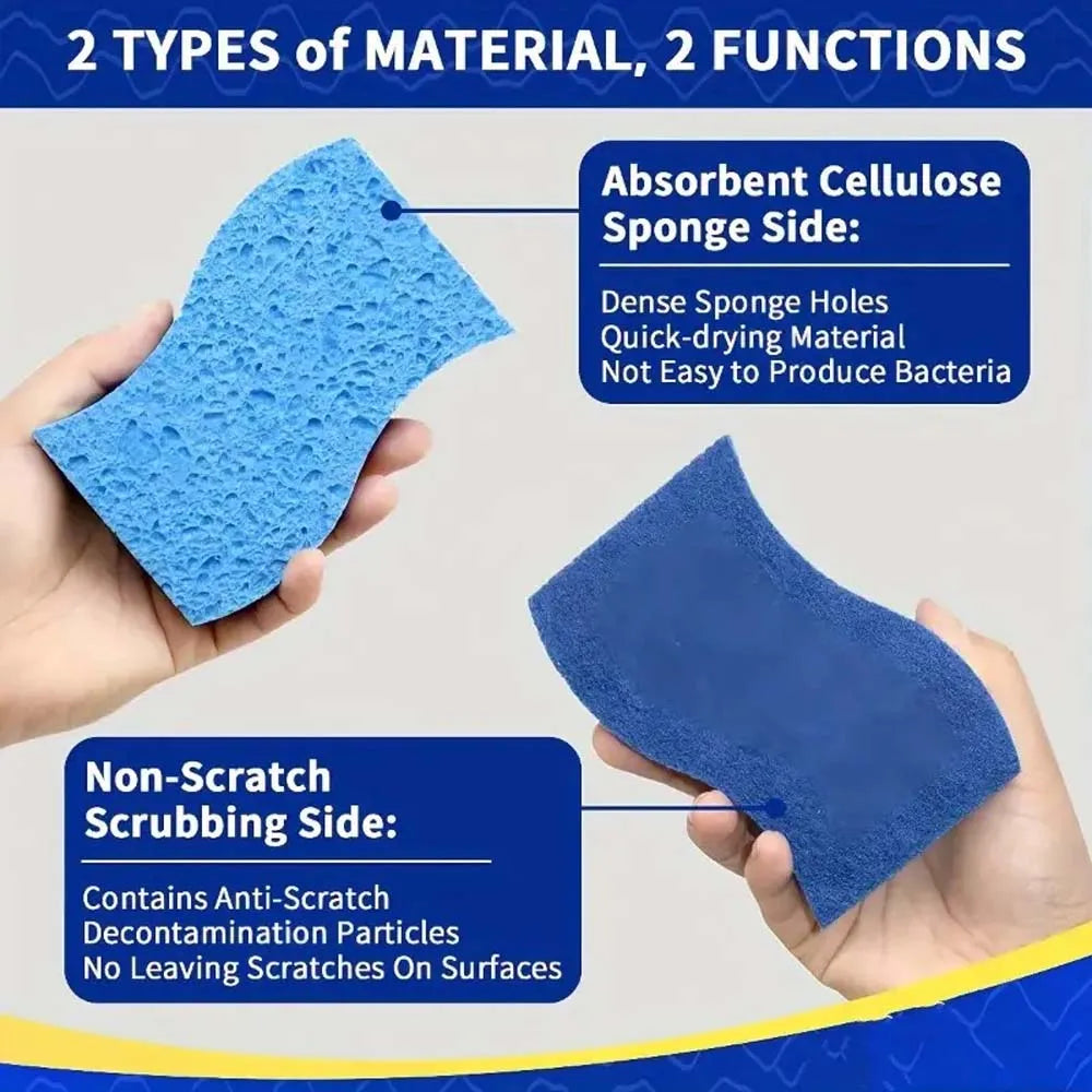 3pcs Sponge cleaning tool for daily dishwashing, pot washing, and sponge cleaning in the kitchen and household, made of sponge b Qme