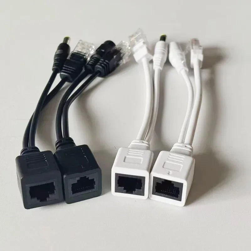5PCS POE Power Supply Module 12V Network Camera POE Splitter Combiner One-Cable Solution for Security Surveillance Qme