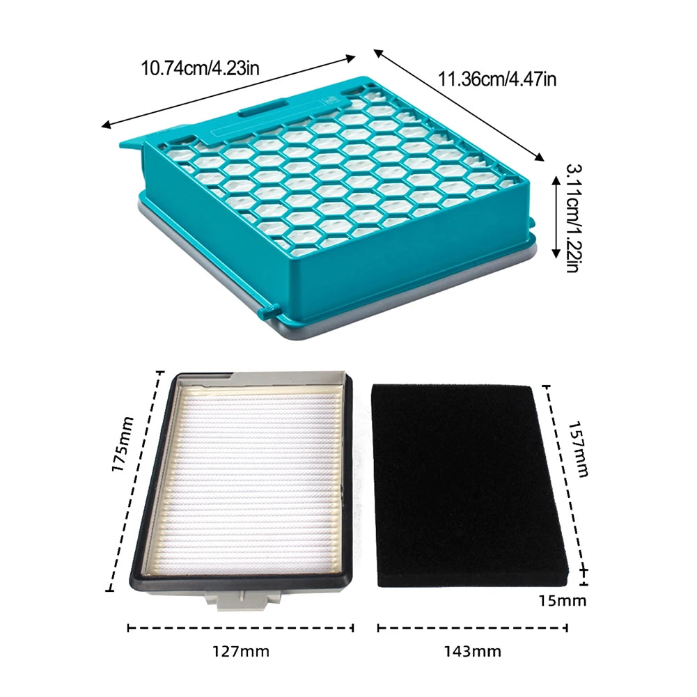 Fine Dust Filter For Miele Filter For Miele Boost CX1 11639240 Vacuum Cleaner Replacement Cleaning Spare Parts Qme