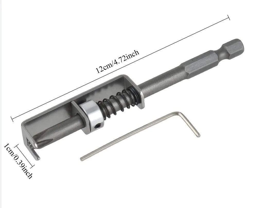 Spring Loaded Screw Holder Bit Anti-drop Screwdriver Grip Screws Qme 1PC