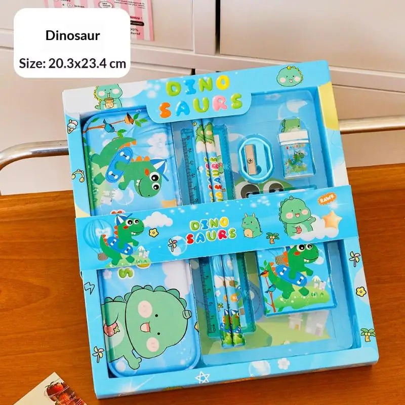 Cute Cartoon Capybara Pencil Ruler Crayon Eraser Stationery Sets Qme A1