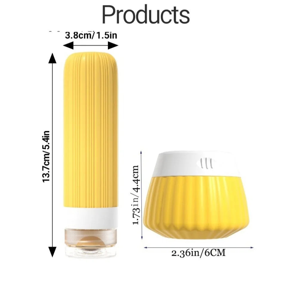 Practical Travel Leak Proof Silicone Refillable Bottles Portable Qme