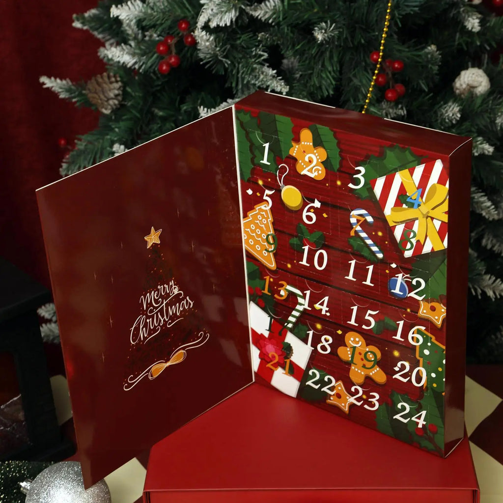 Christmas Advent Filling Box 24 Days Reusable Empty Countdown Qme
