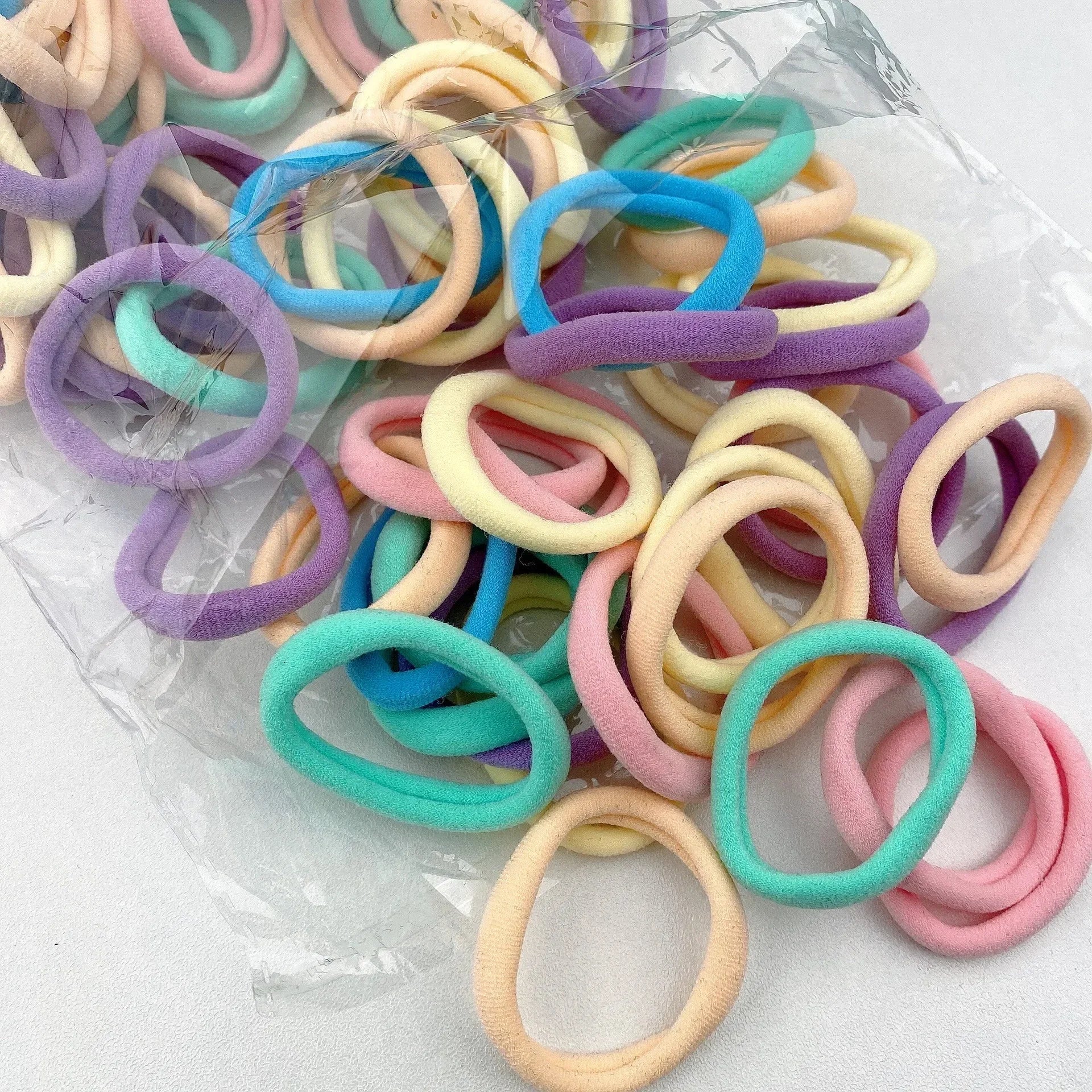 Four Seasons Women's Elastic Simple Fashionable Nylon LOOP Access Qme Pinkycolor 100 PCS