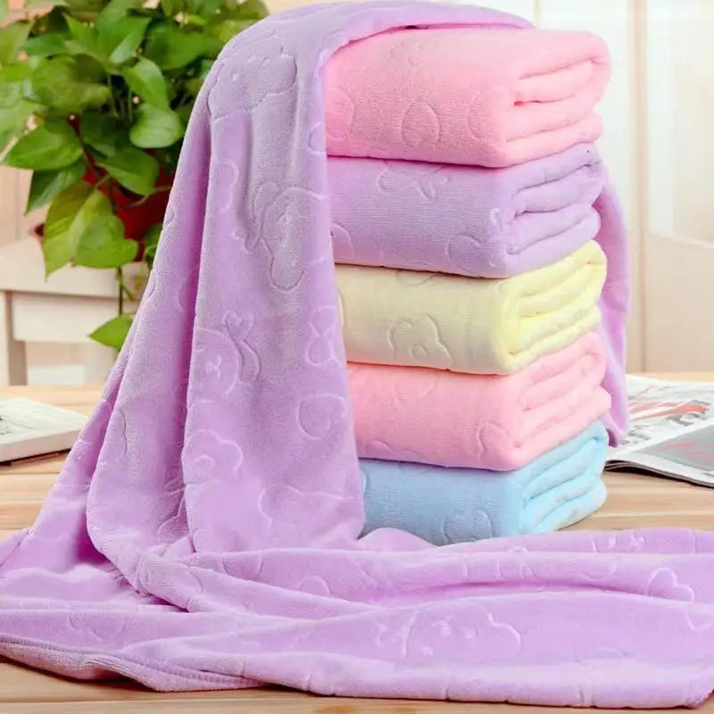 70x120cm Embossed Towels Quick Drying Towels Bath Towels Absorbent Soft And Comfortable Bathrobes Ultra-fine Fiber Towels Qme