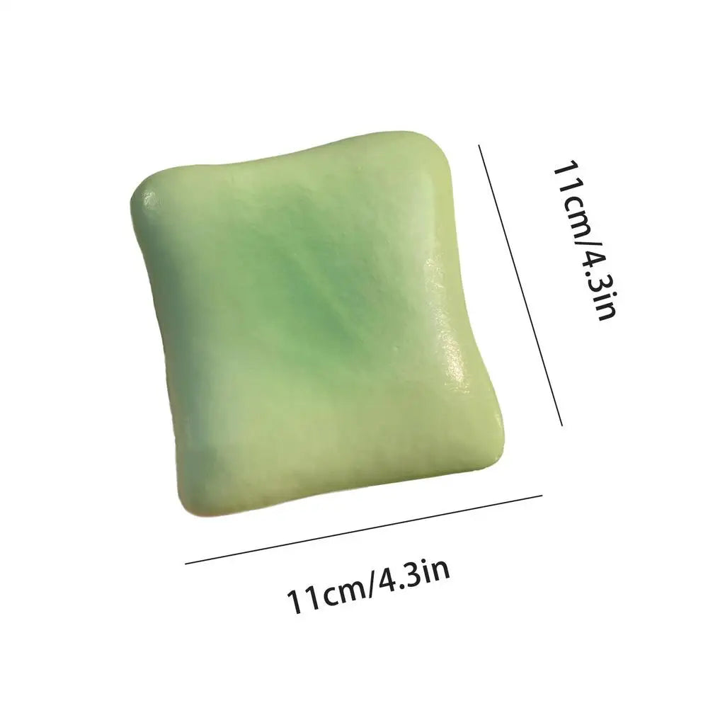 Toast Sensory Squeeze Toy Soft Slow Rebound Calming Gadget Bread Shape Squeeze Toy Food For Boys Girls Children Students Adults Qme Green