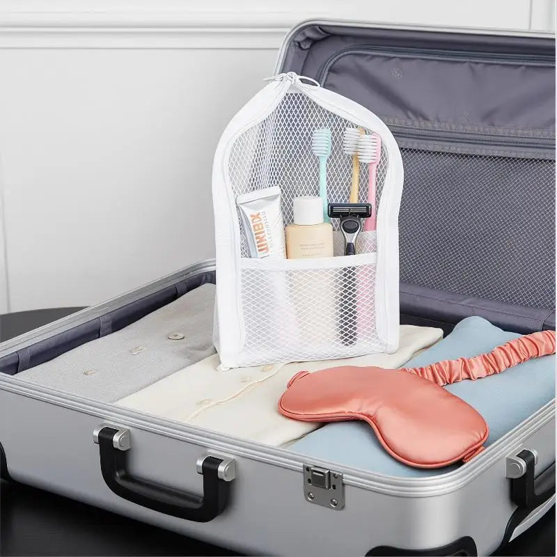 Large Capacity PVC Cosmetic Bag Waterproof Space Saving Toothbrush Qme