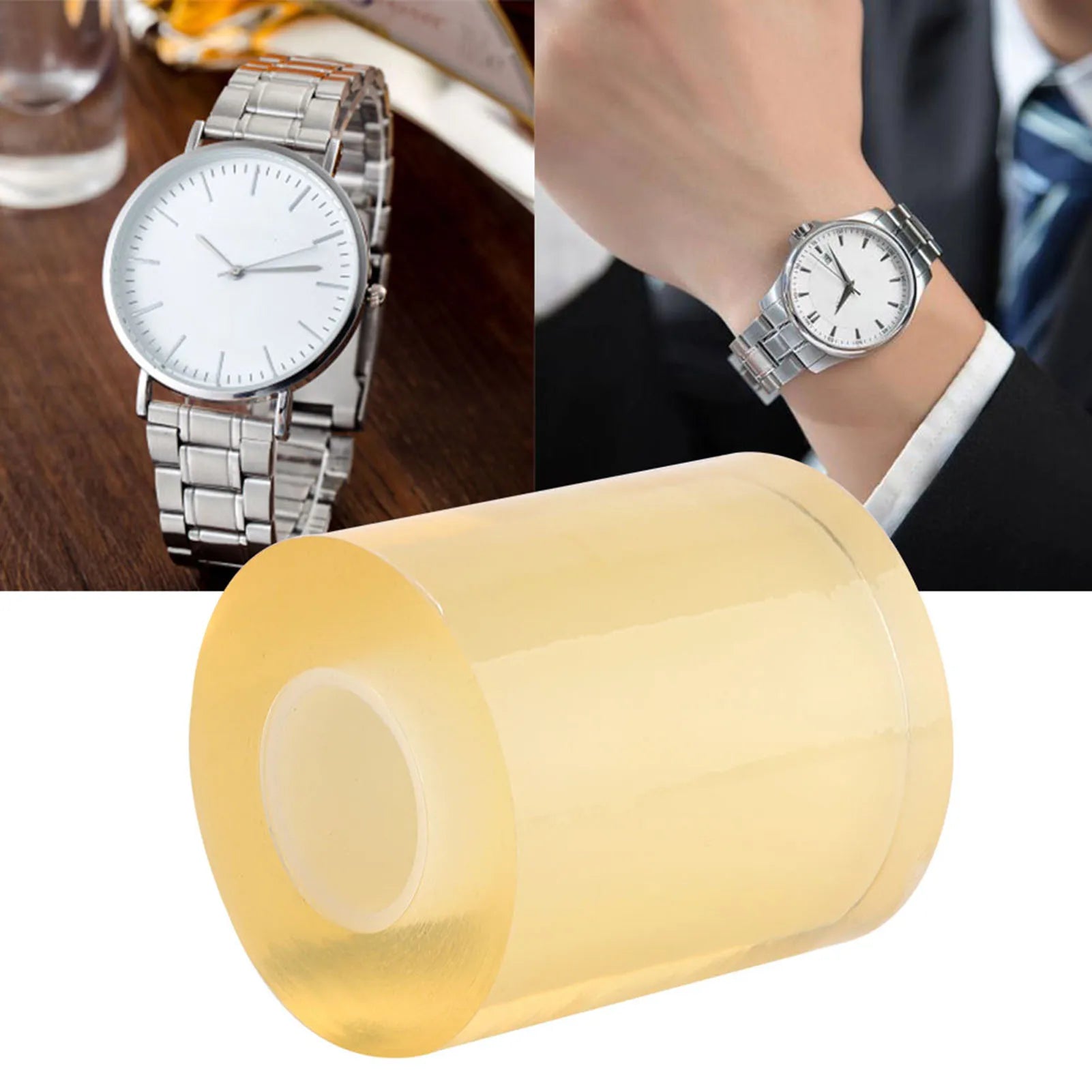 Clear Watch Protective Film Jewelry Protective Film 8cm Anti Static Clear Protective Film Watch Clock Jewelry Protector Tape Qme
