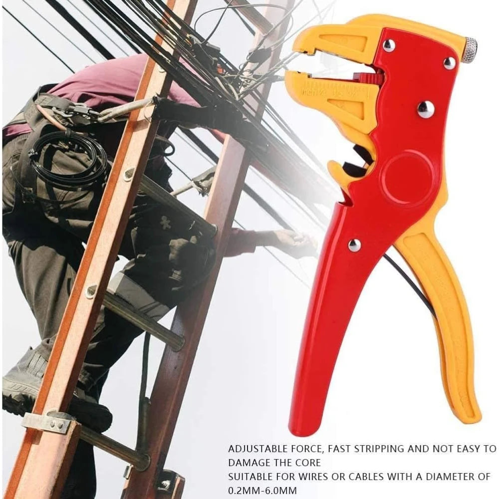 Automatic Wire Stripper and Cutter, Wire Stripping Tool 2 in 1 Self Adjusting Electrical Wire Stripper and Eagle Nose Pliers Qme