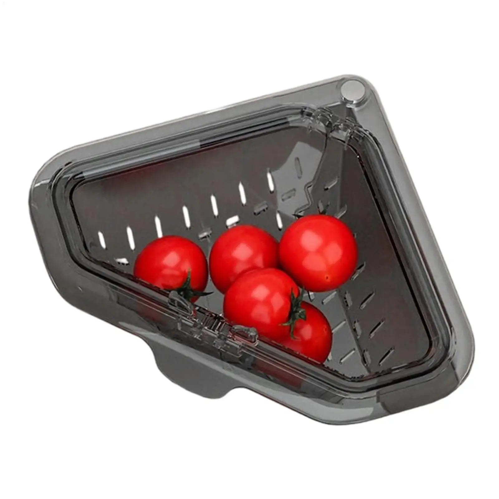 Sink Food Catcher Basket Magnetic Suction Drainage Triangle Drying Kitchen Sink Drain Strainer Corner Basket for Scrap Fruits Qme
