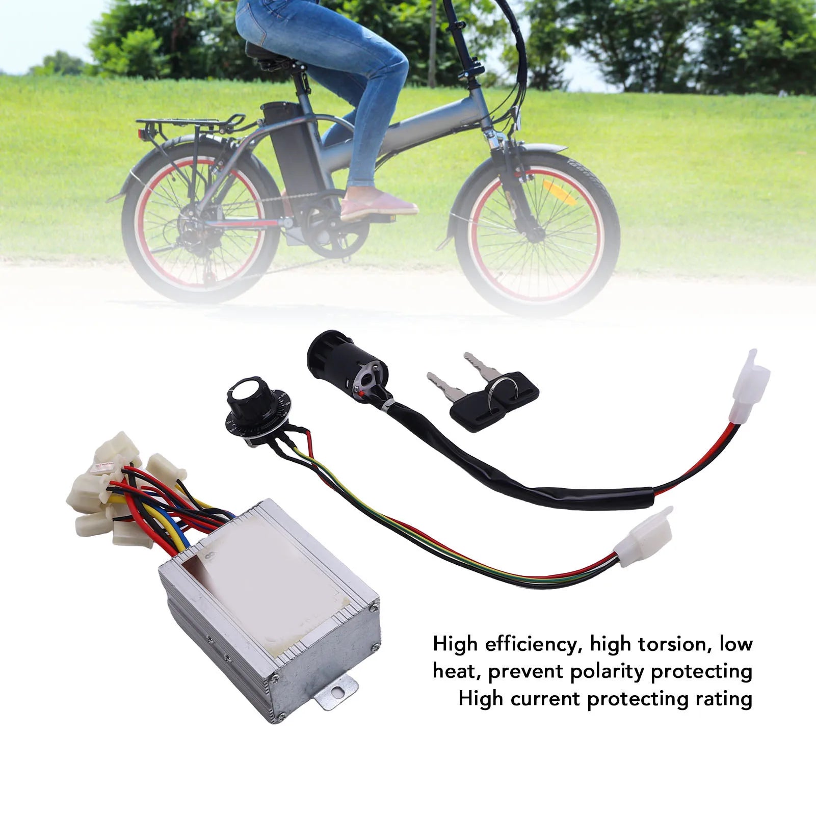 Cycling Motor Speed Controller Direct Current Motor Speed Controller Cycling Control Knob 350W with Electric Door Lock Qme