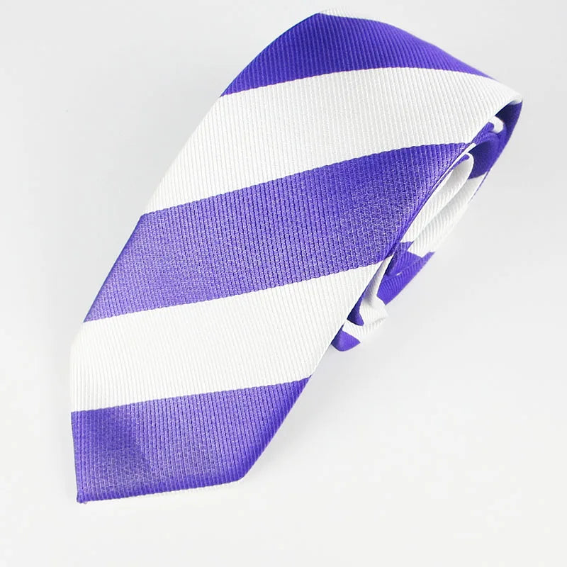 Purple Tie Norvety Floral Stripe Elegant Necktie Tuxedo Fashion Qme RT14