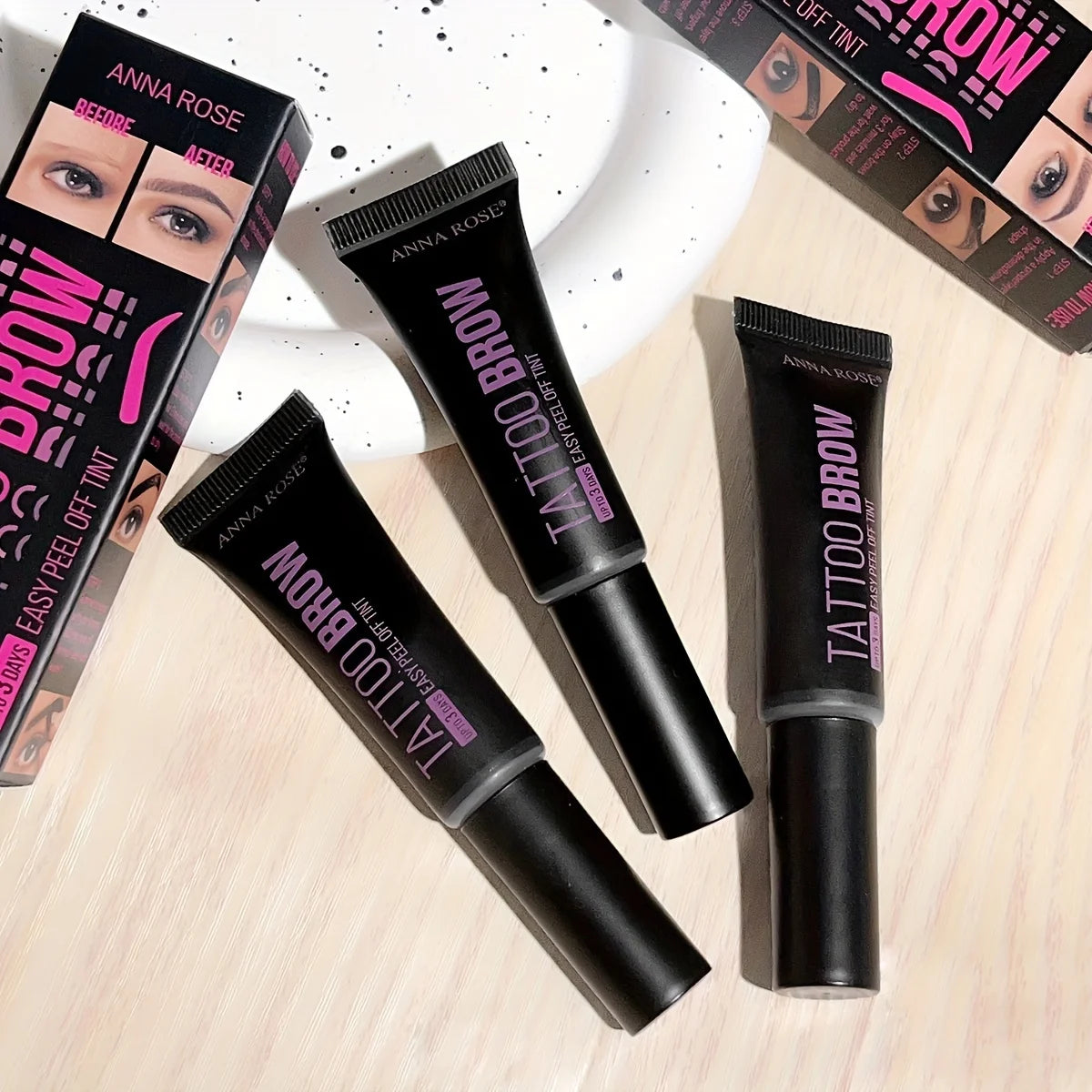 Professional Eyebrow Enhancers Cream Women Natural Liquid Dyeing Eyebrow Set Brow Tattoo Pigments Lasting Waterproof Eyebrow Gel Qme