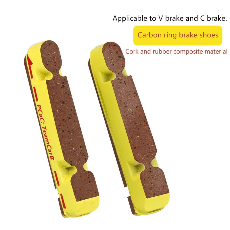 1Pair Carbon Brake Pads Road Folding Bicycle Caliper Shoes V-brake Qme