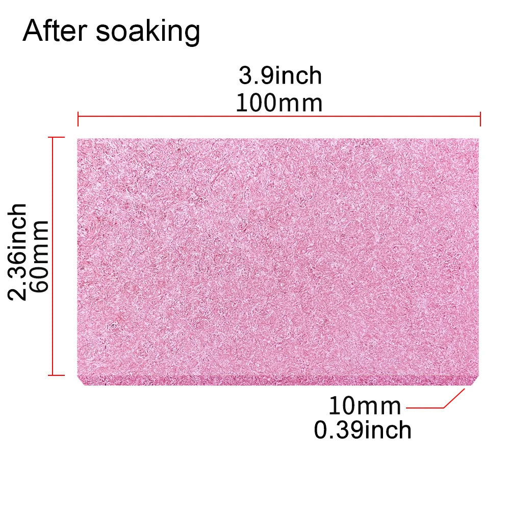 100X60MM Soldering Iron Tips Cleaning Sponge Temperature Enduring Qme 100x60mm red