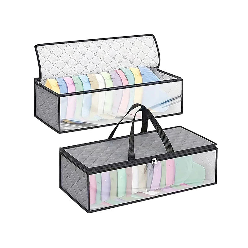 Hat Case Carrying Handles Dual Zipperdurable Baseball Organizer Qme