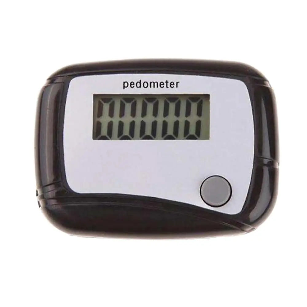 Pedometer for Walking Portable Clipping Walk Meter Senior Steps Counter for Sports Running Training Hiking Backpacking Travel Qme Black