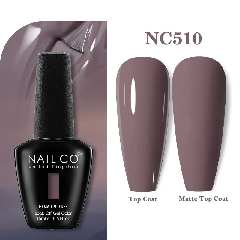 NAILCO Green Series Dark Gel Nail Polish Lasting Hybrid Base Matte