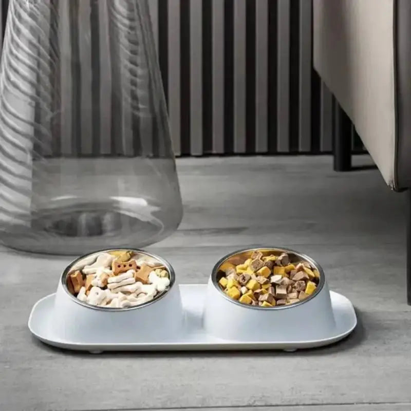 Food Water Bowls Multifunctional Protect Cervical Spine Stainless Qme