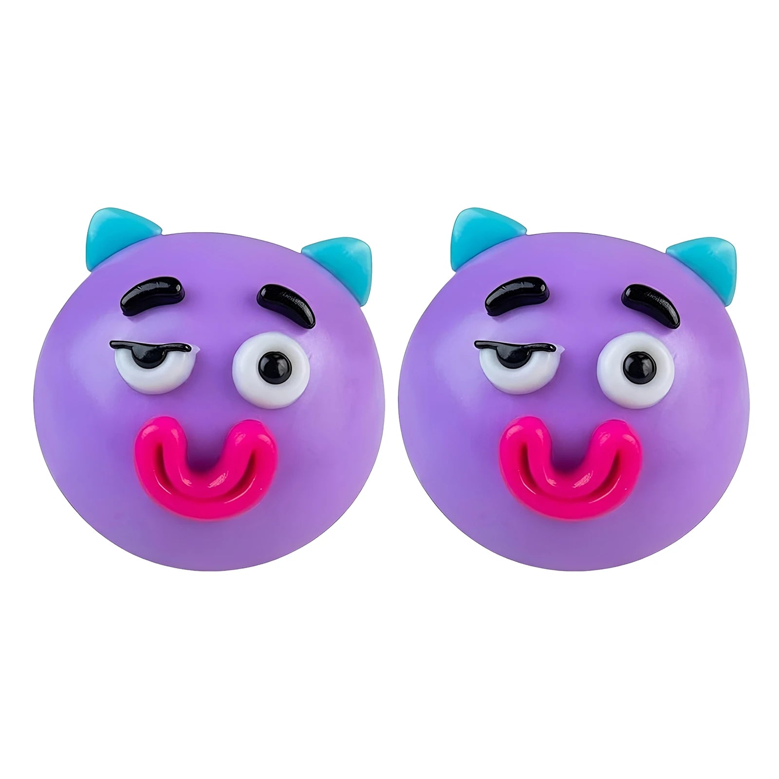 2026 Dog Face Swap Squeeze Toy Curiosities Dog Face Swap Squeeze Toy Soft Moldable Cute Slow Rise Squeeze Toy Adult Fun Gifts ﻿ Qme Purple 2Pcs