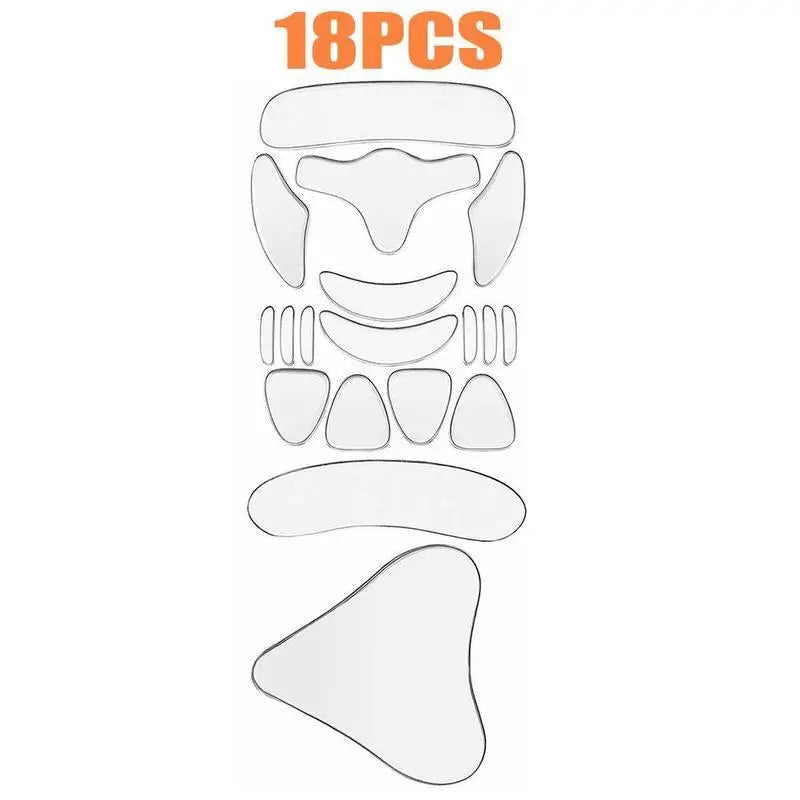 18Pcs Silicone Face Forehead Cheek Chin Sticker Anti-wrinkle Face Eye Patches Wrinkle Removal Face Lifting Beauty Tool Skin Care Qme 18pcs China