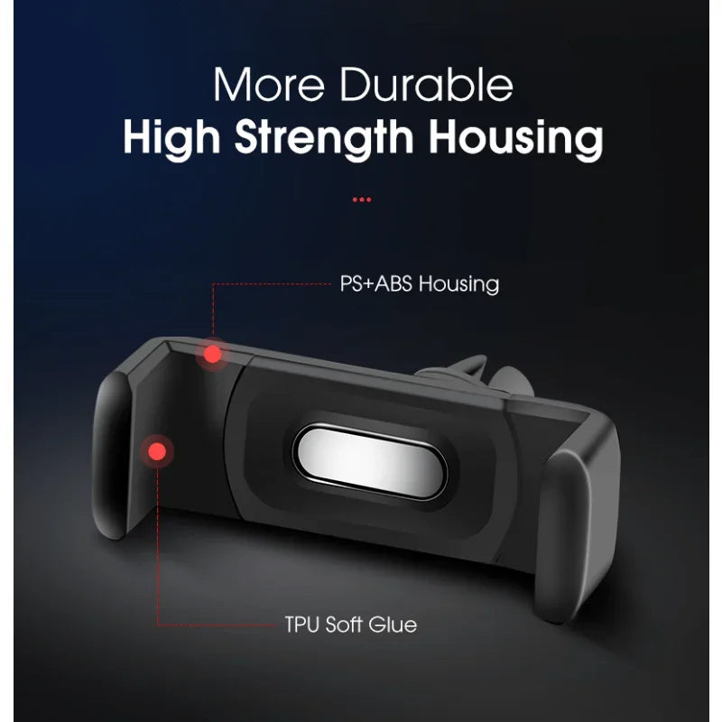 Carsun Car Phone Holder Car Air Outlet Mount Clip Car Accessories Interior Universal Mobile Holder ABS Car Mount Phone Support Qme