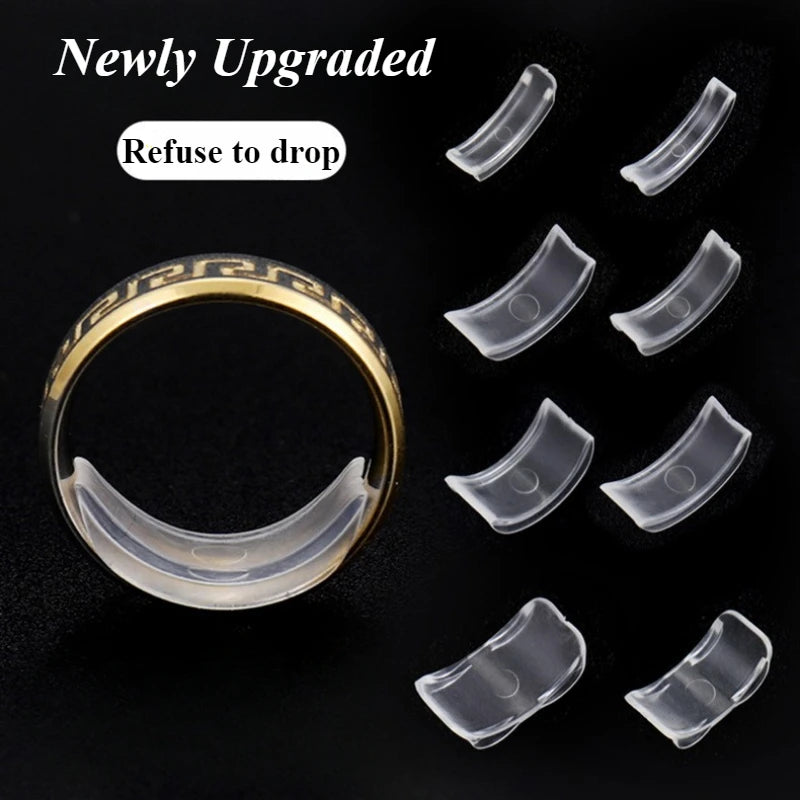 Ring Adjuster Soft Silicone Comfortable Non-slip Jewelry Tool Qme