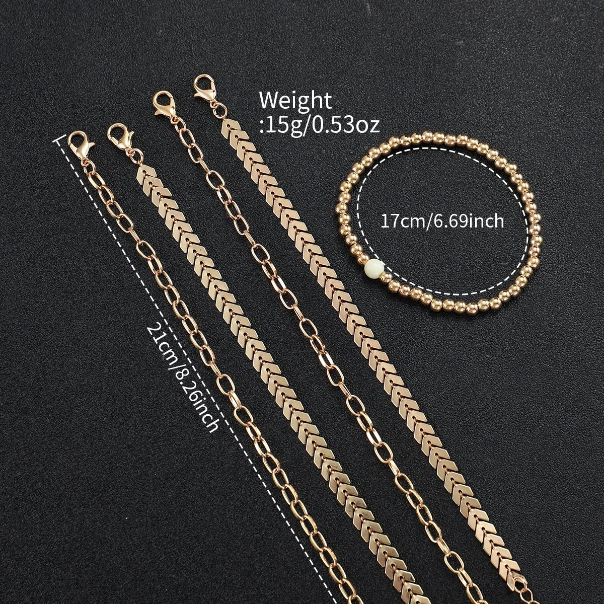 Women's Quartz Watch with Simple Scale Dial, Mesh Band, Bracelets Set, Female Fashion, Without Case, 6 Pieces Per Set Qme