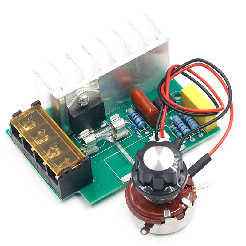 4000W 0-220V AC SCR Electric Voltage Regulator Motor Speed Controller Dimmers. Qme
