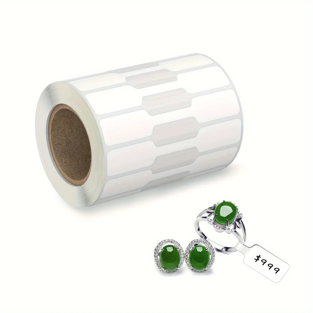 Necklace and earring price tags, jewelry label rolls, jewelry price tag stickers, bracelet, ring, clothing display labels Qme
