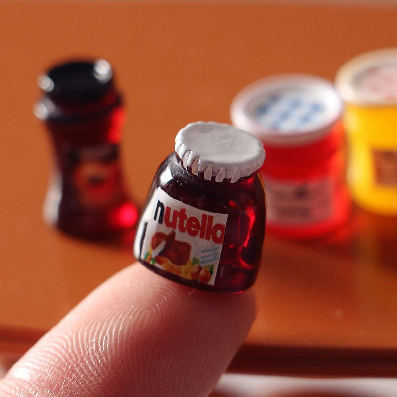 1 12 Dollhouse Miniature Coffee Can Bread Spread Fruit Sauce Jam Food Qme