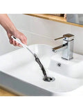 Multi Purpose Pipe Cleaning Brush Flexible Long Handle Sink Drain Qme 1pc