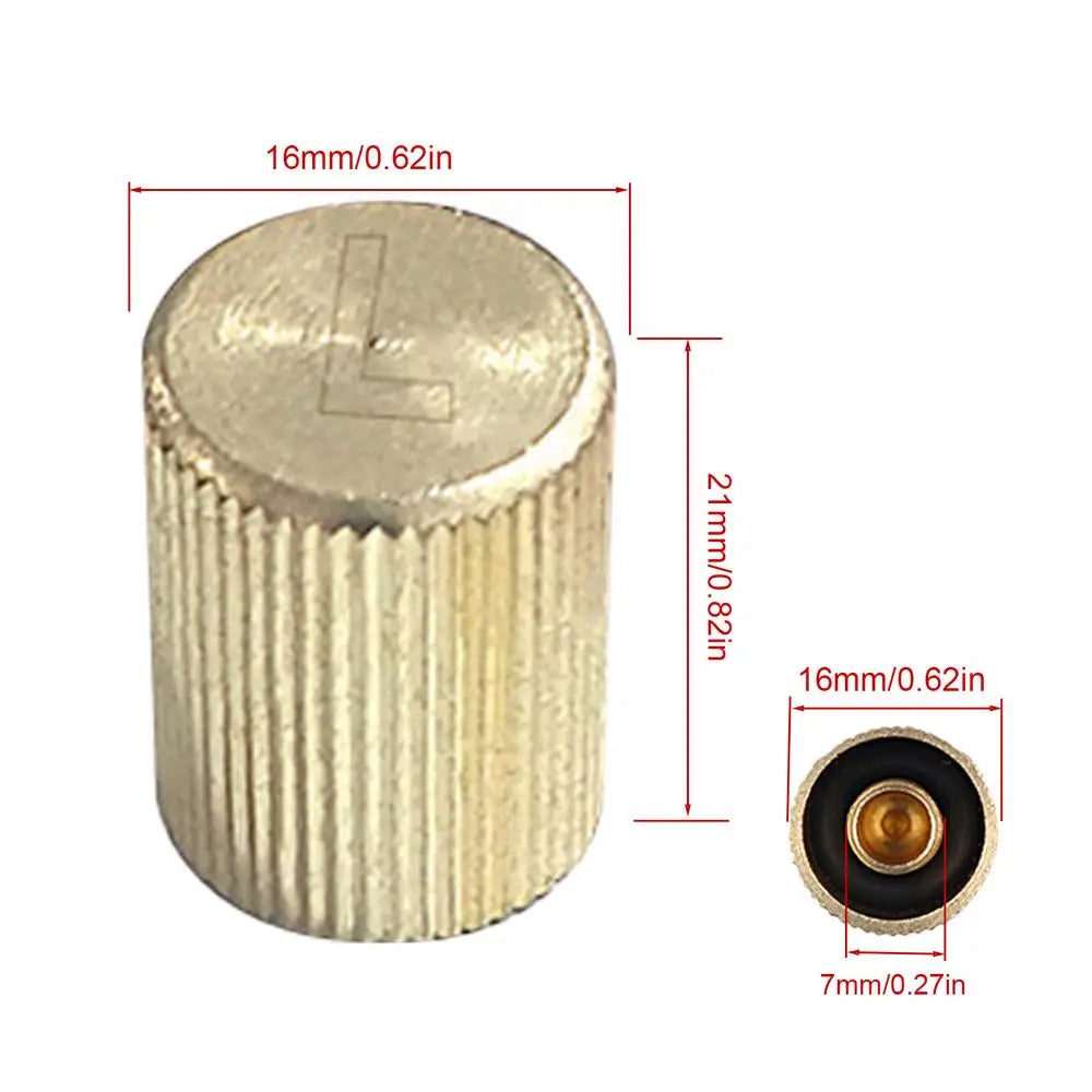 AC Service Valve Cap Leakproof Copper Dustproof Air Conditioner Cover Cap for Automotive Air Conditioner System Radiator Line Qme Low pressure