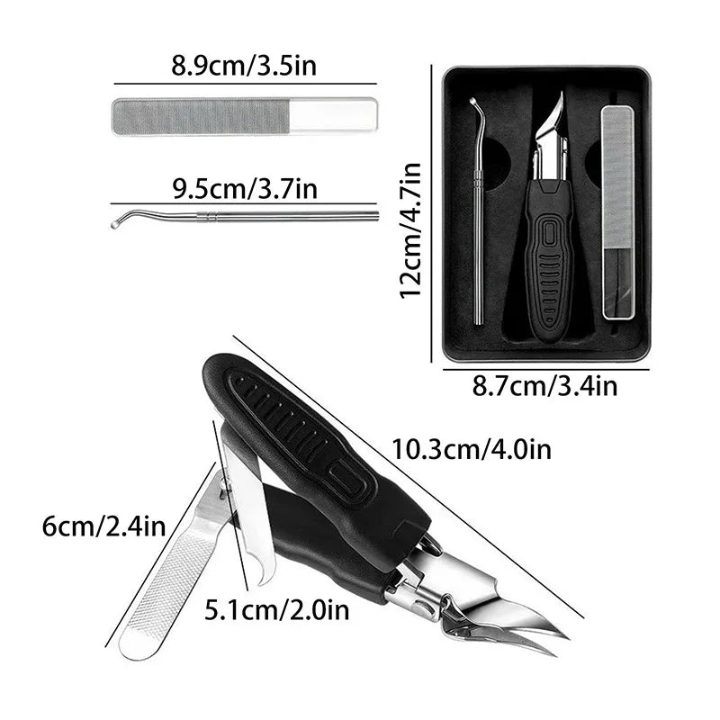 25 Slant Edge Anti-splash Nail Clippers Ingrown Toenail Cuticle Qme