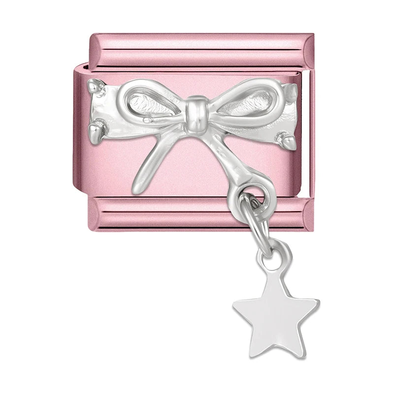 2025 Women Zircon Moon Pearl Stars Heart Butterfly Bow Pendant