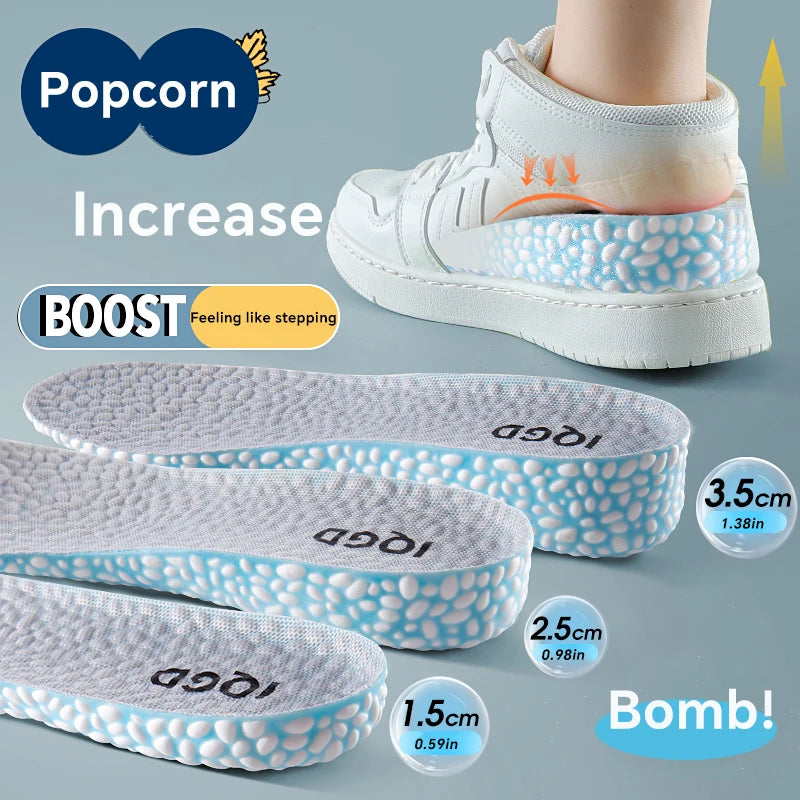 EVA Material Invisible Height Increase Insoles Shoes Breathable Shock Qme