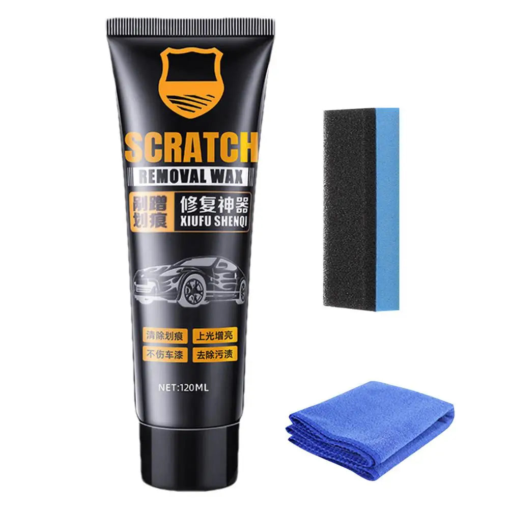 2026 Car Scratch Repair Paste Polishing Wax Scratch And Swirl Remover Multi-purpose Wax With Sponge 128ml Wax For Deep Car Paint Qme set