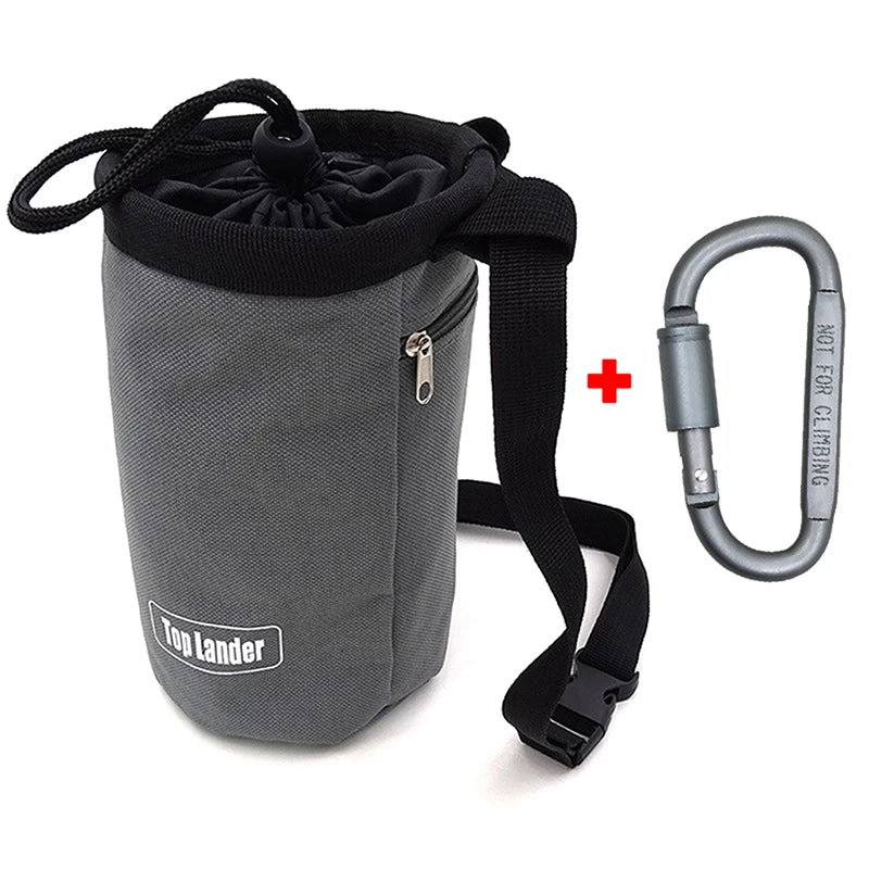 Magnesia Sack Rock Climbing Chalk Bag Waterproof Pocket Weight Qme 2 Gray