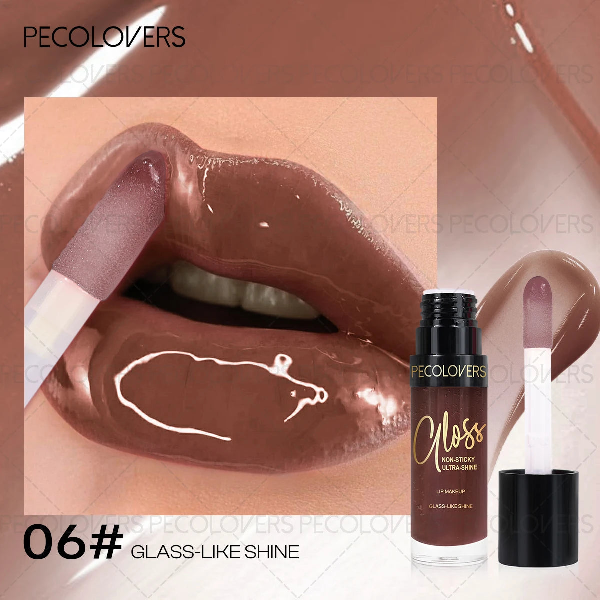 Hydrating Highlight Lip Oil Glaze Silky Moisturizing Gloss Balm Qme 06