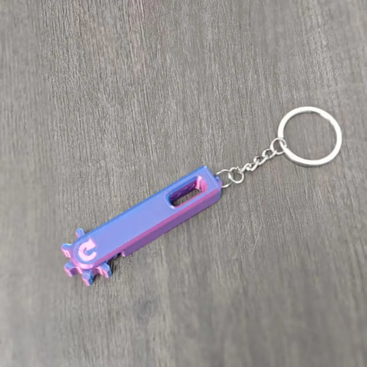 Gear Stress Relief Keychain Portable Mini Fidget Toy Office Travel Qme PURPLE