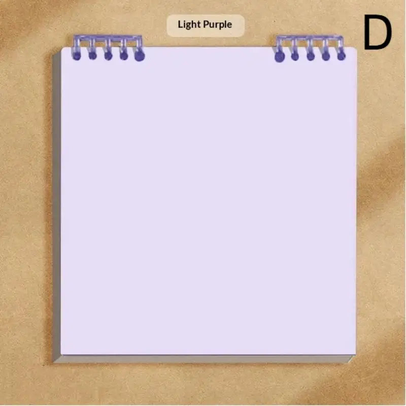 60 Sheets Flip Loose Leaf Notebook Thick No Bleed Grid Pages Binder Qme D