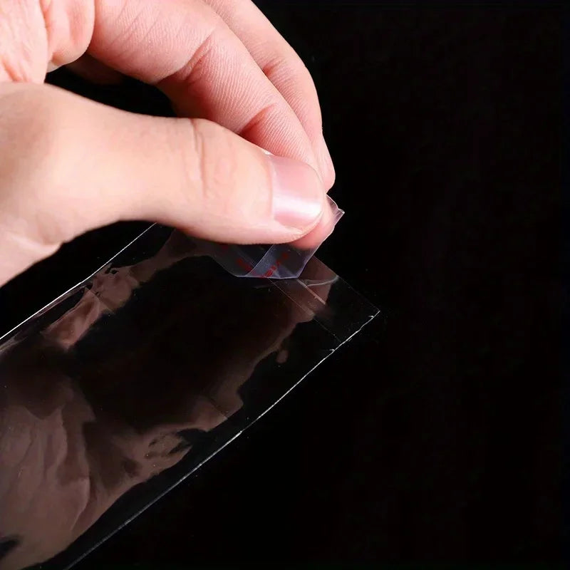 100pcs Transparent Plastic Self Adhesive Bag Self Sealing Small Bags For Pen Jewelry Candy Packing Resealable Gift Qme